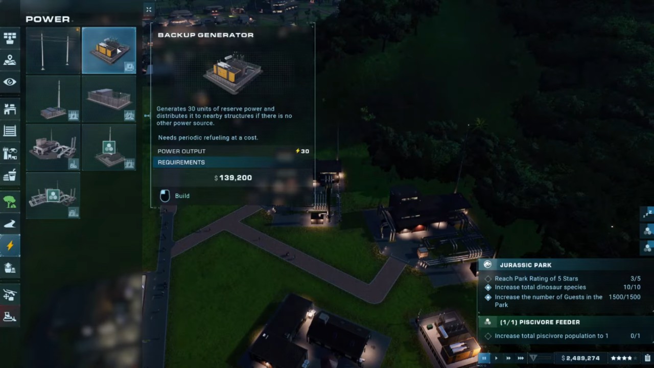 Jurassic World Evolution 2, PC, Gameplay, Powering Your Park Efficiently, Screenshot, NoobFeed