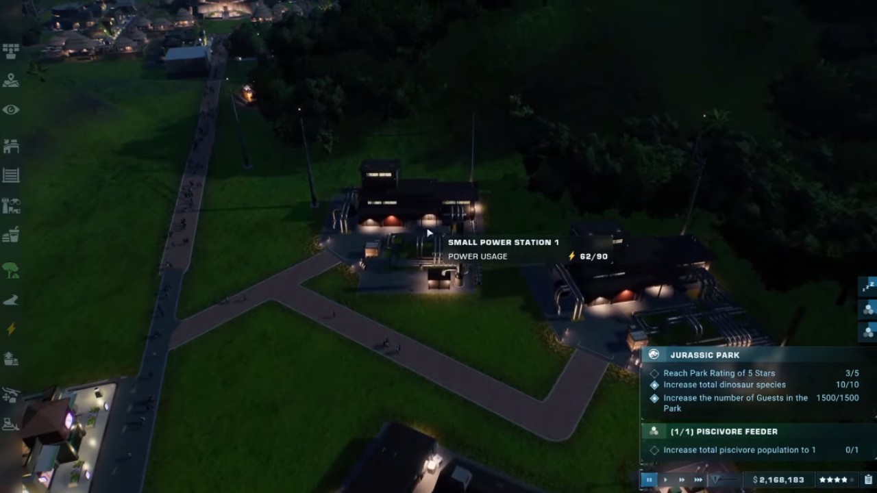 Jurassic World Evolution 2, PC, Gameplay, Powering Your Park Efficiently, Screenshot, NoobFeed