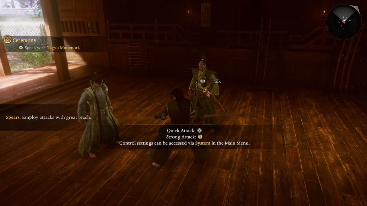 Nioh 3, Guide, How to Select Weapon in Ceremony