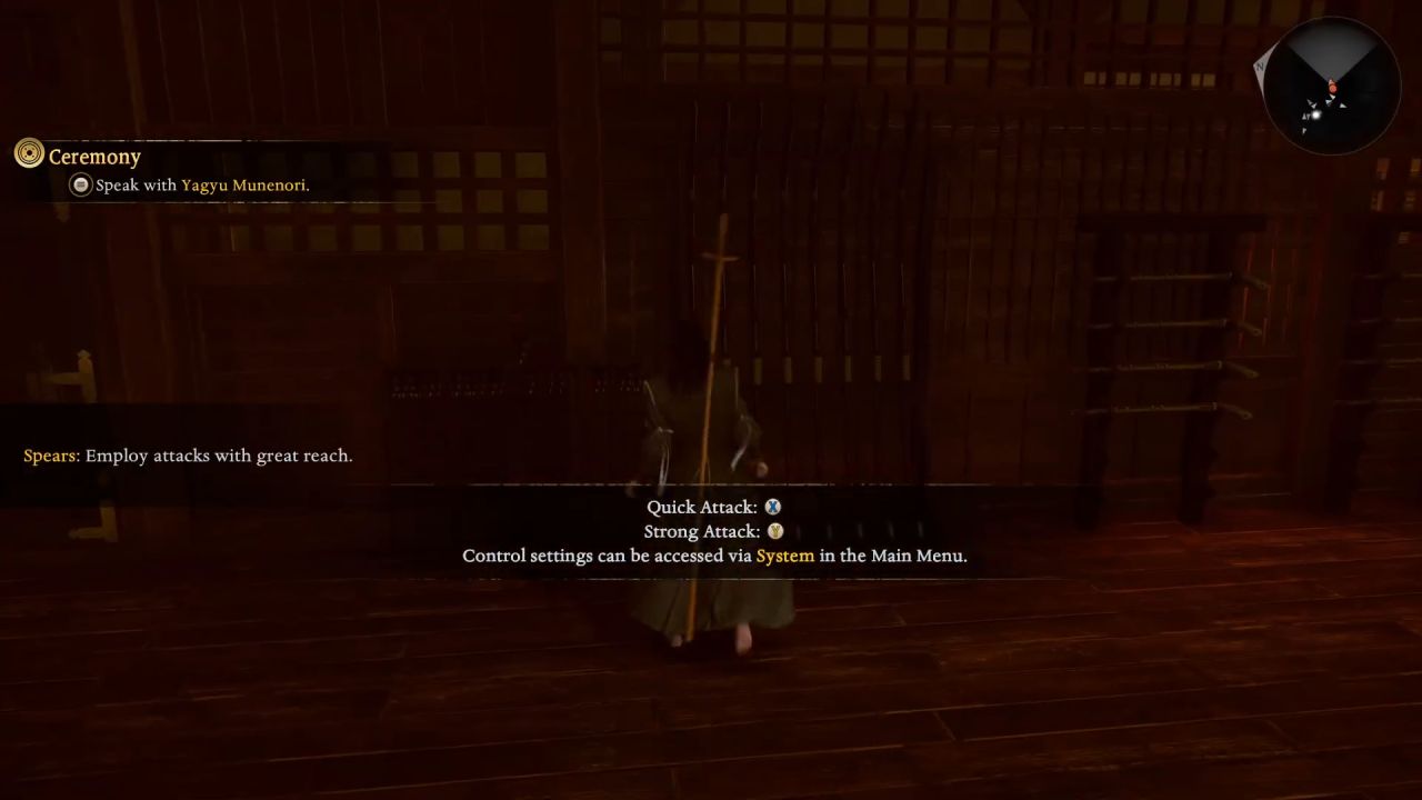 Nioh 3, Guide, How to Select Weapon in Ceremony