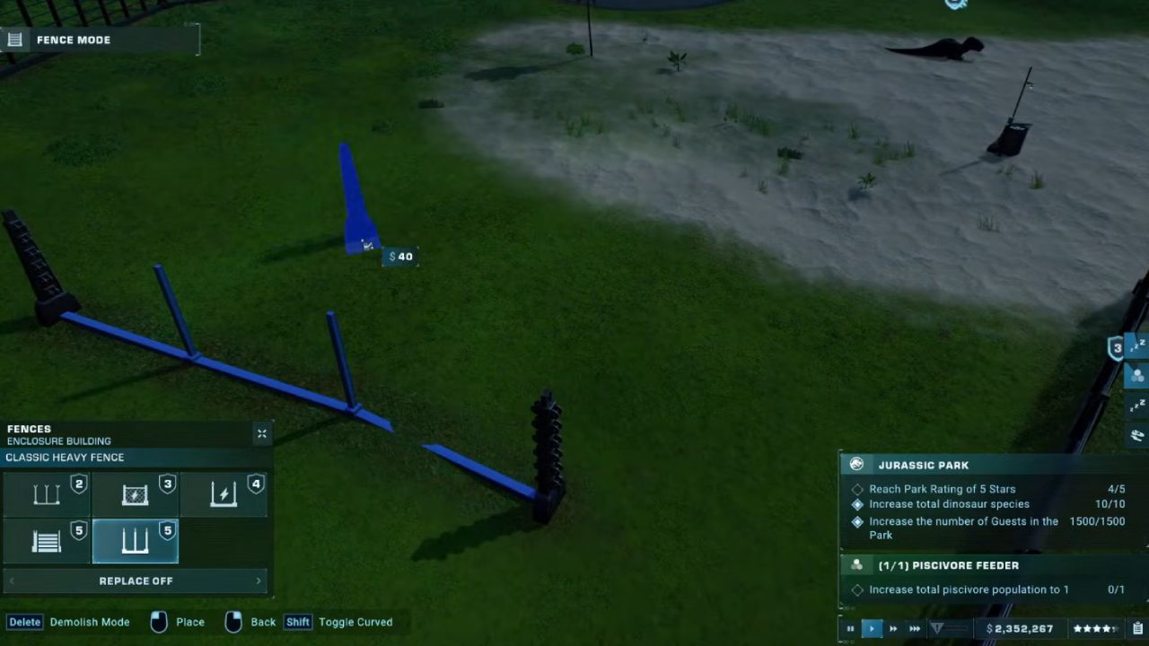 Jurassic World Evolution 2, PC, Gameplay, Best Fences to Stop Dinosaurs Breaking Out, Screenshot, NoobFeed