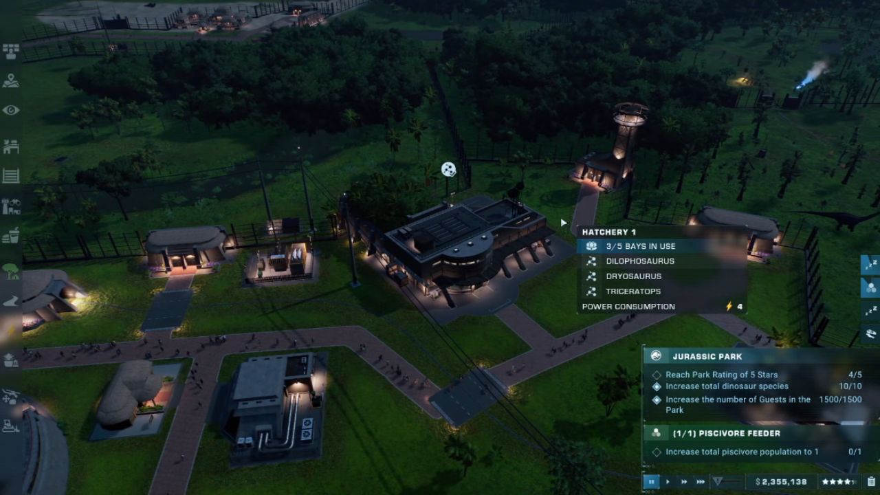 Jurassic World Evolution 2, PC, Gameplay, How to Use the Hatchery, Screenshot, NoobFeed