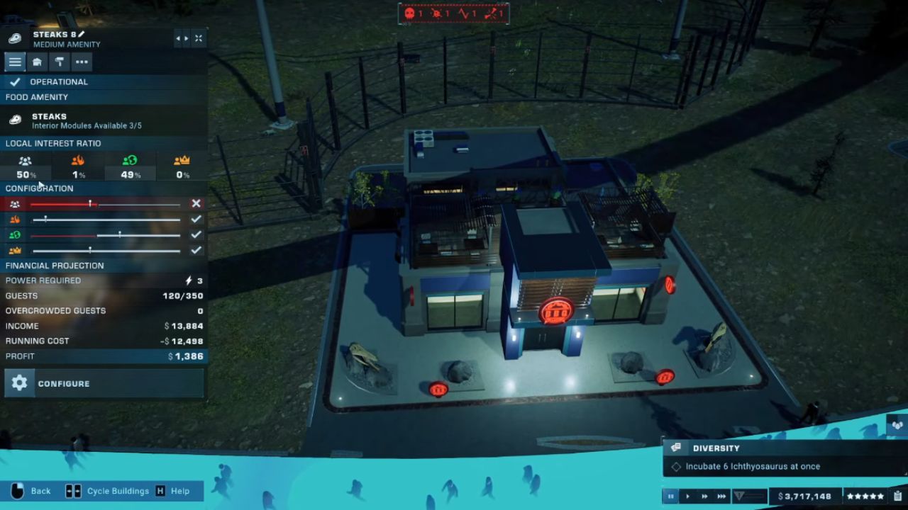 Jurassic World Evolution 2, PC, Gameplay, How to Increase Guest Comfort, Screenshot, NoobFeed