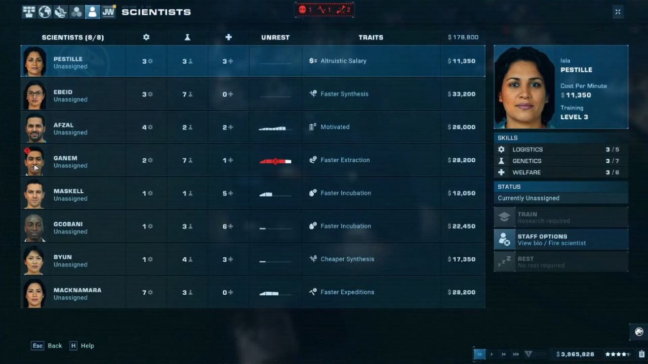 Jurassic World Evolution 2, PC, Gameplay, How to Train Scientists, Screenshot, NoobFeed