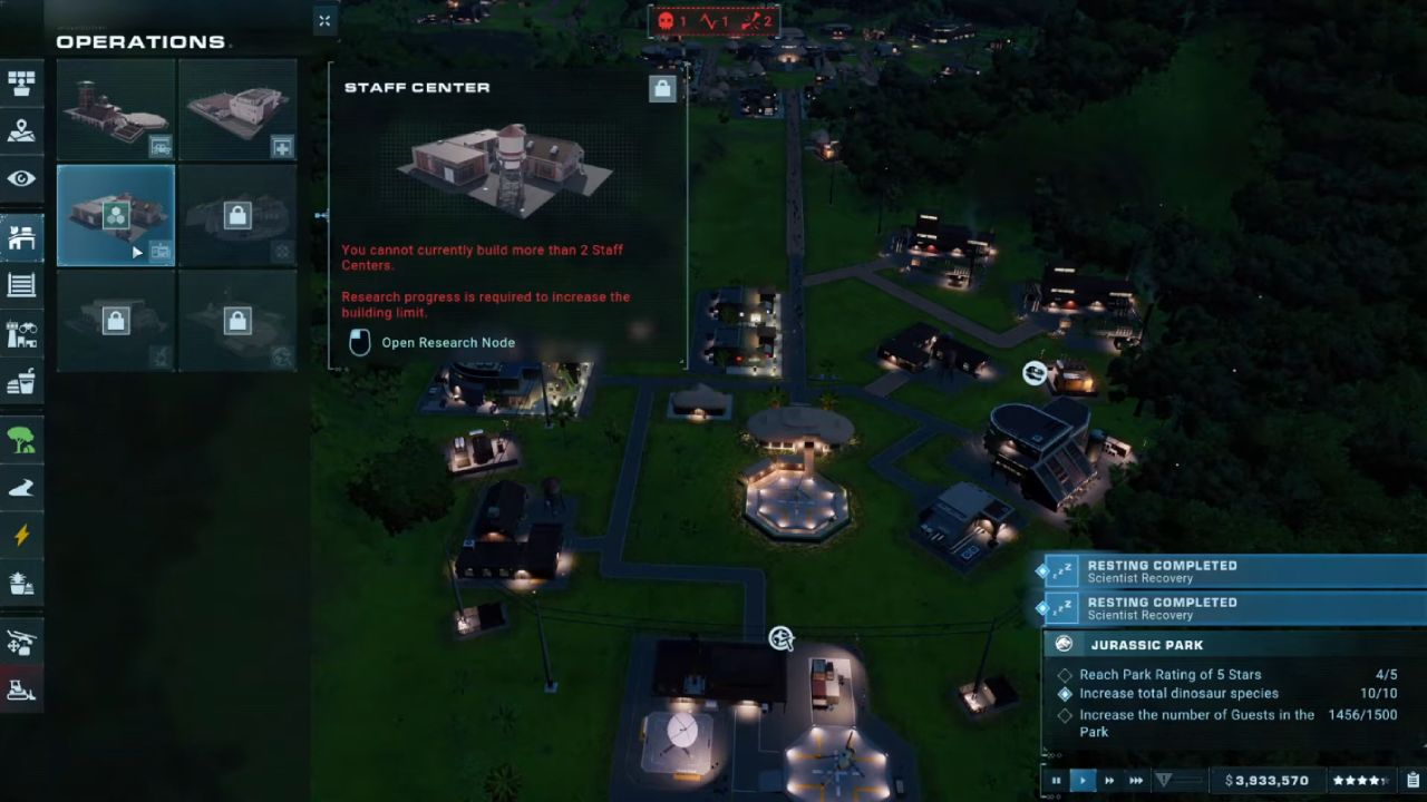 Jurassic World Evolution 2, PC, Gameplay, How to Train Scientists, Screenshot, NoobFeed
