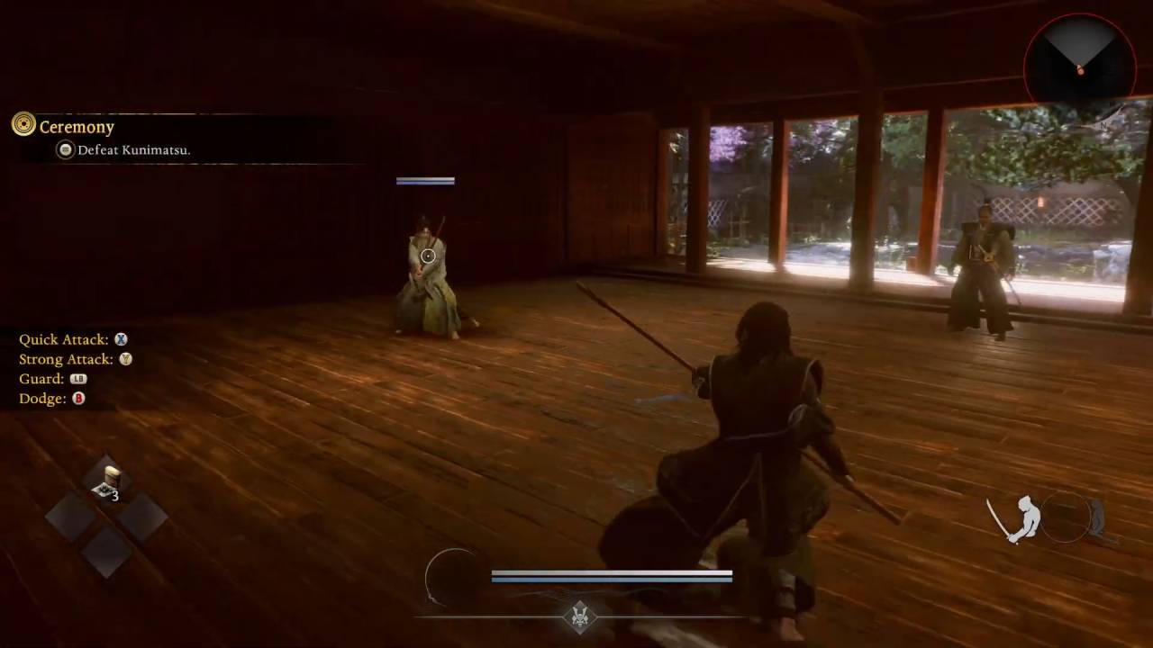 Nioh 3, Guide, How to Defeat Kunimatsu in Ceremony Quest