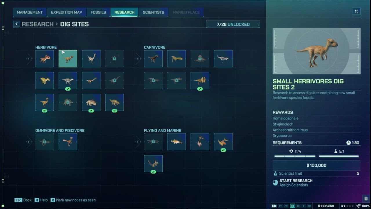 Jurassic World Evolution 3, PC, Gameplay, How To Increase Homalocephale Genome, Screenshot, NoobFeed