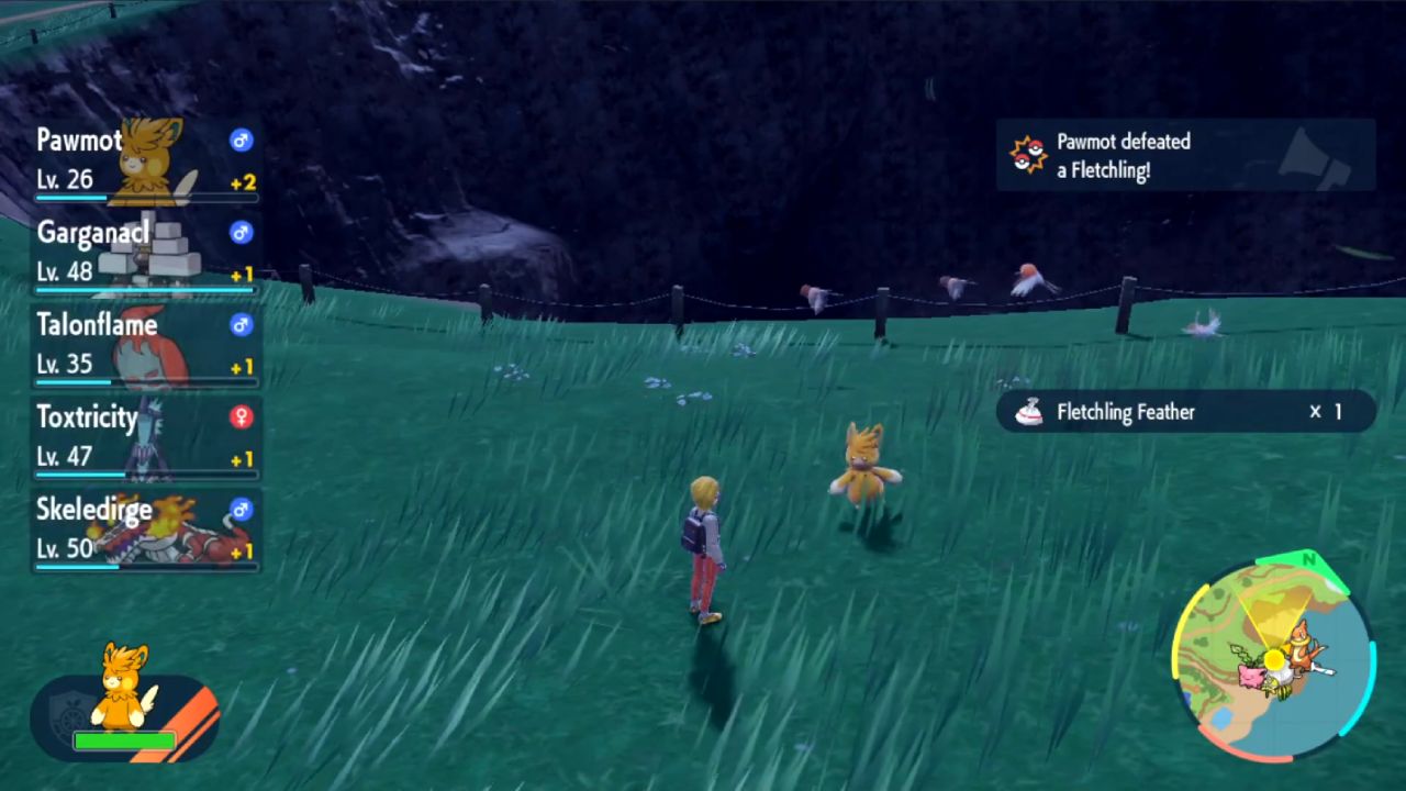 Pokemon Scarlet and Violet, PC, Gameplay, Where to Find Pawmi and Evolve It into Pawmot, Screenshot, NoobFeed