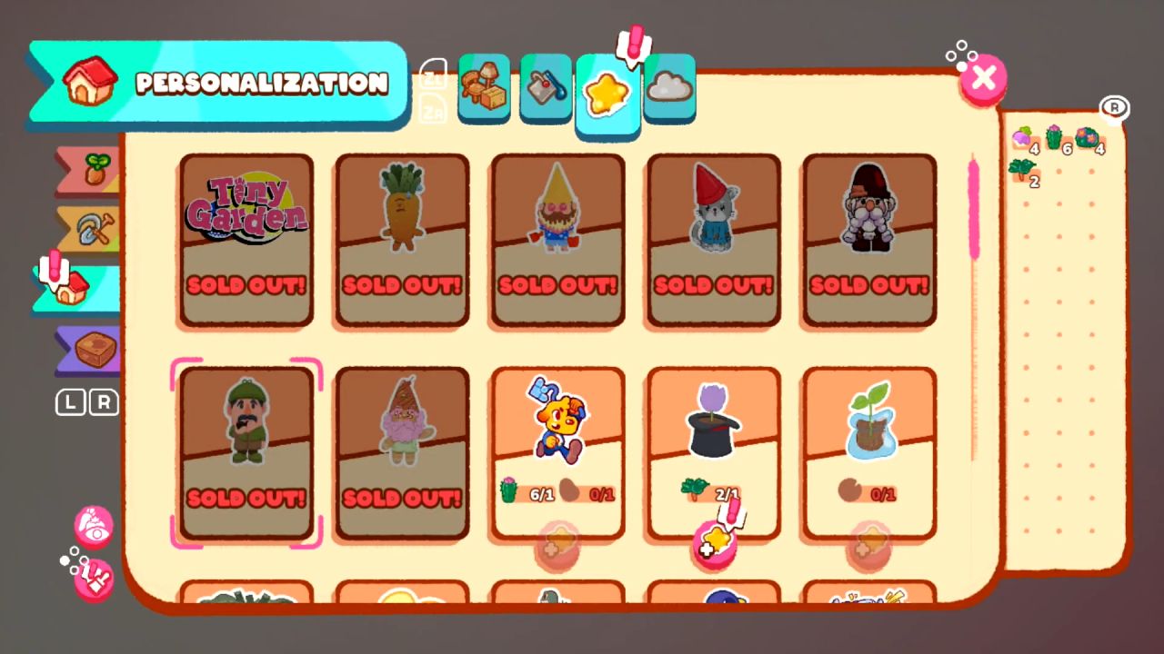 Tiny Garden, Review, Switch, Gameplay, Screenshot, Cozy, Gardening Game