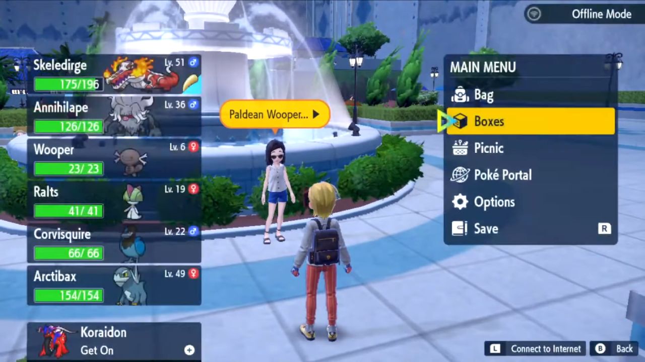 Pokemon Scarlet and Violet Guide How to get A Normal Blue Wooper-2