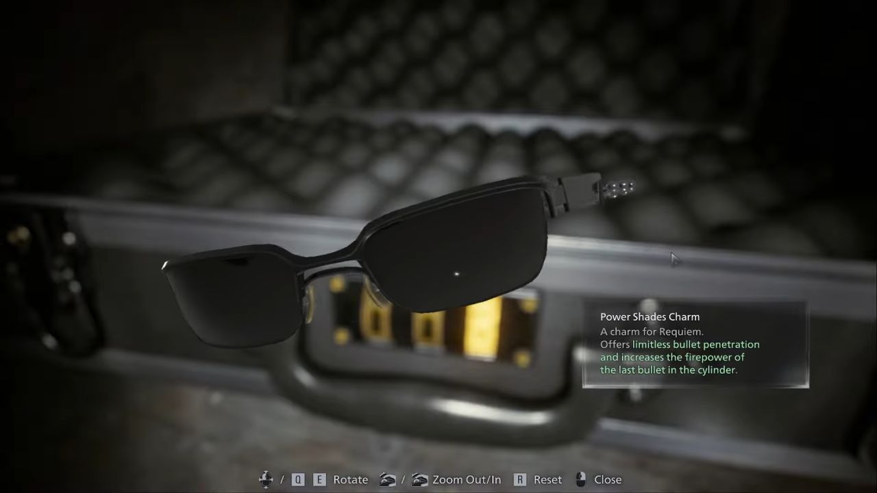 Resident Evil Requiem, Guide, How to Get the Power Shades Charm