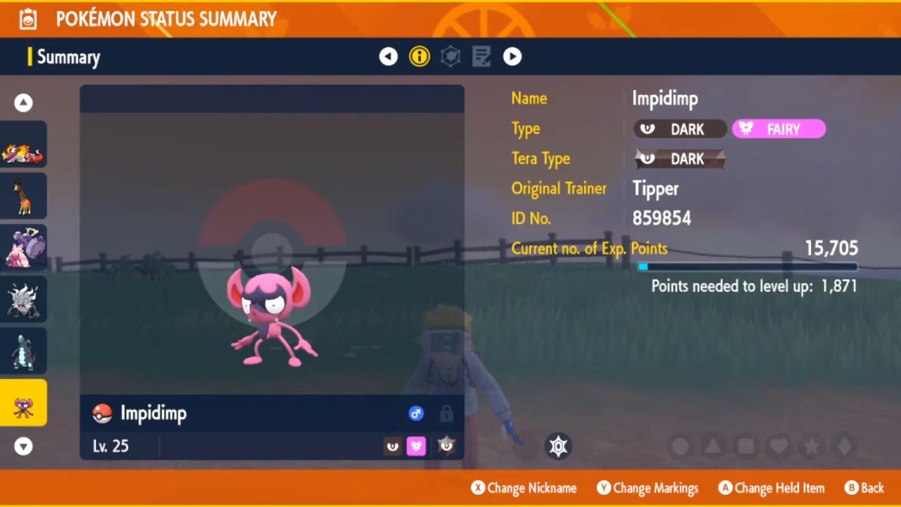Pokemon Scarlet and Violet, PC, Gameplay, Where to Find Impidimp and Evolve into Grimmsnarl, Screenshot, NoobFeed
