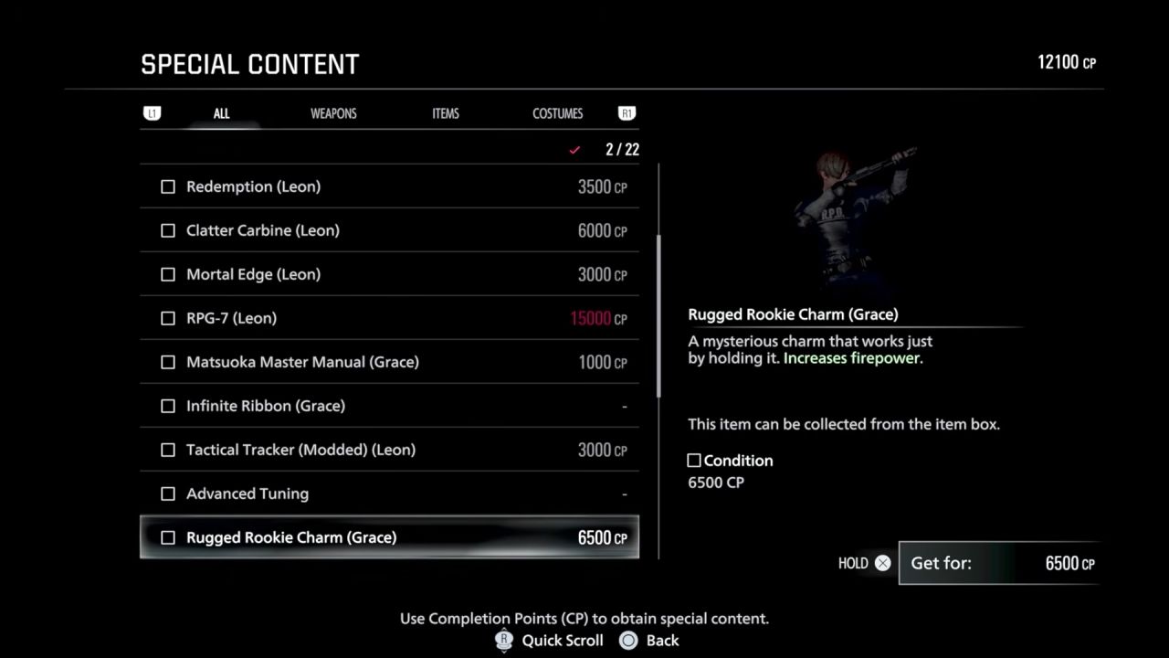 Resident Evil Requiem, Guide, How to Get Rugged Rookie Charm