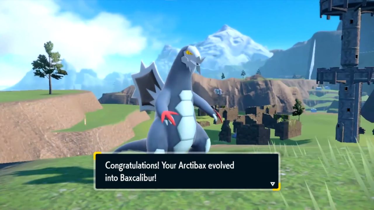 Pokemon Scarlet and Violet, PC, Gameplay, Where to Find Frigibax and Evolve into Baxcalibur, Screenshot, NoobFeed