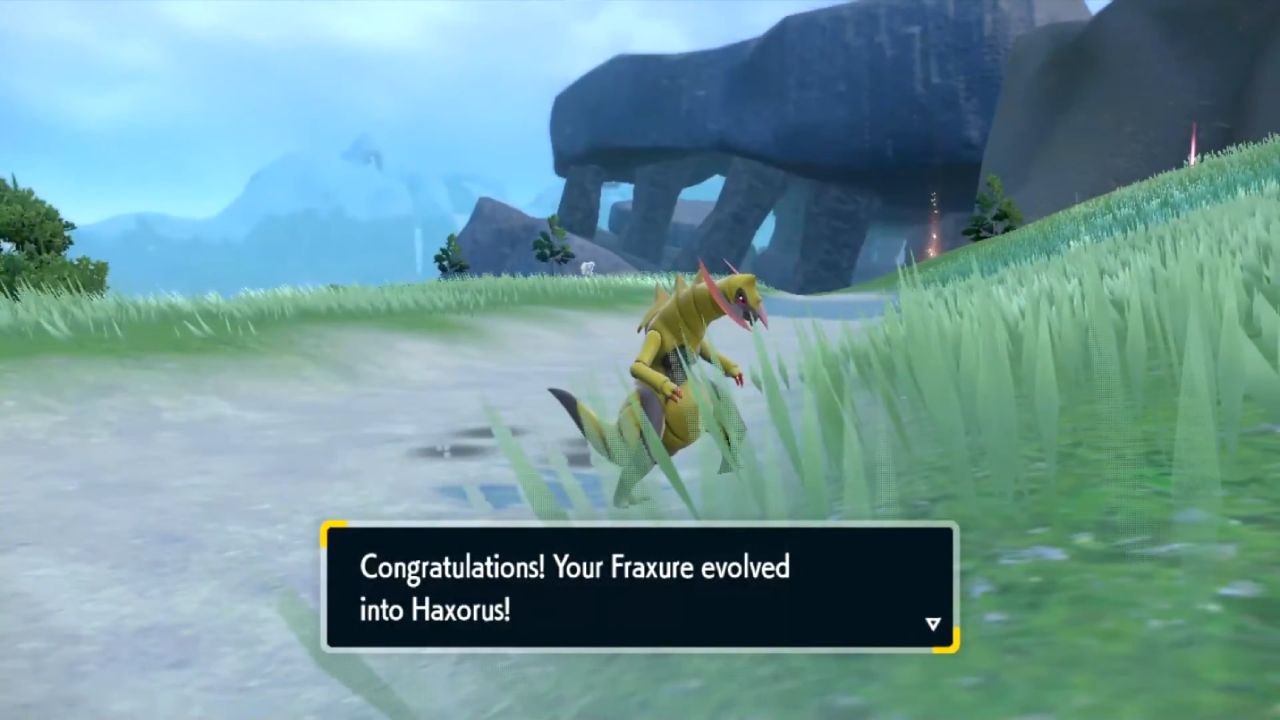 Pokemon Scarlet and Violet, PC, Gameplay, Where to Find Axew and Evolve into Haxorus, Screenshot, NoobFeed