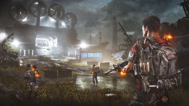 The Division 3 Protagonist holding a gun 
