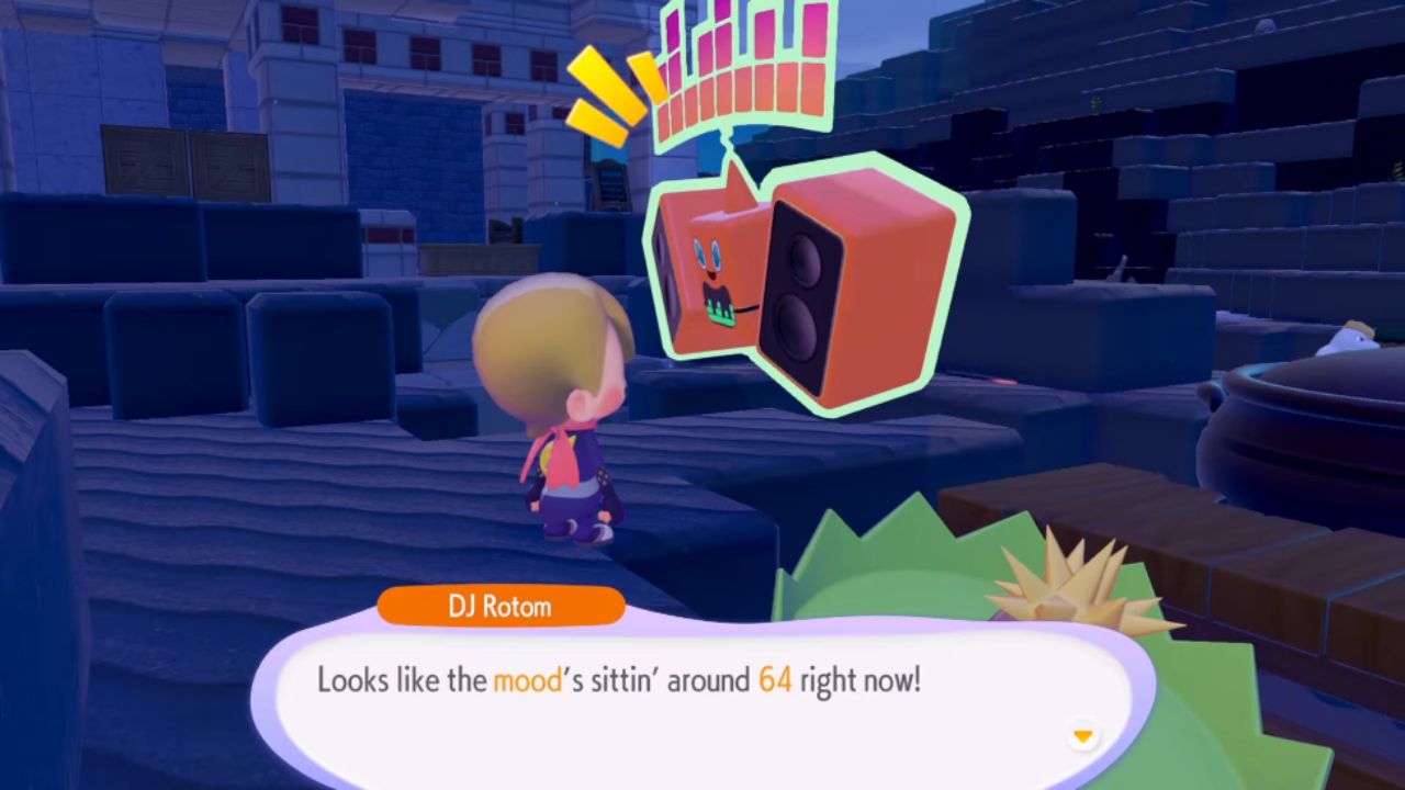 Pokemon Pokopia, PC, Gameplay, How to Improve Mood for DJ Rotom-3, Screenshot, NoobFeed