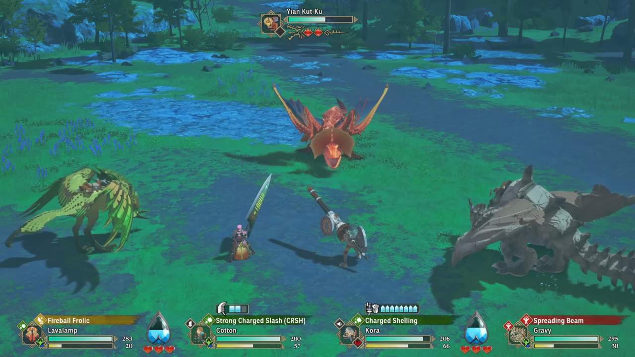 Monster Hunter Stories 3: Twisted Reflection, Guide, How to Use the Great Sword
