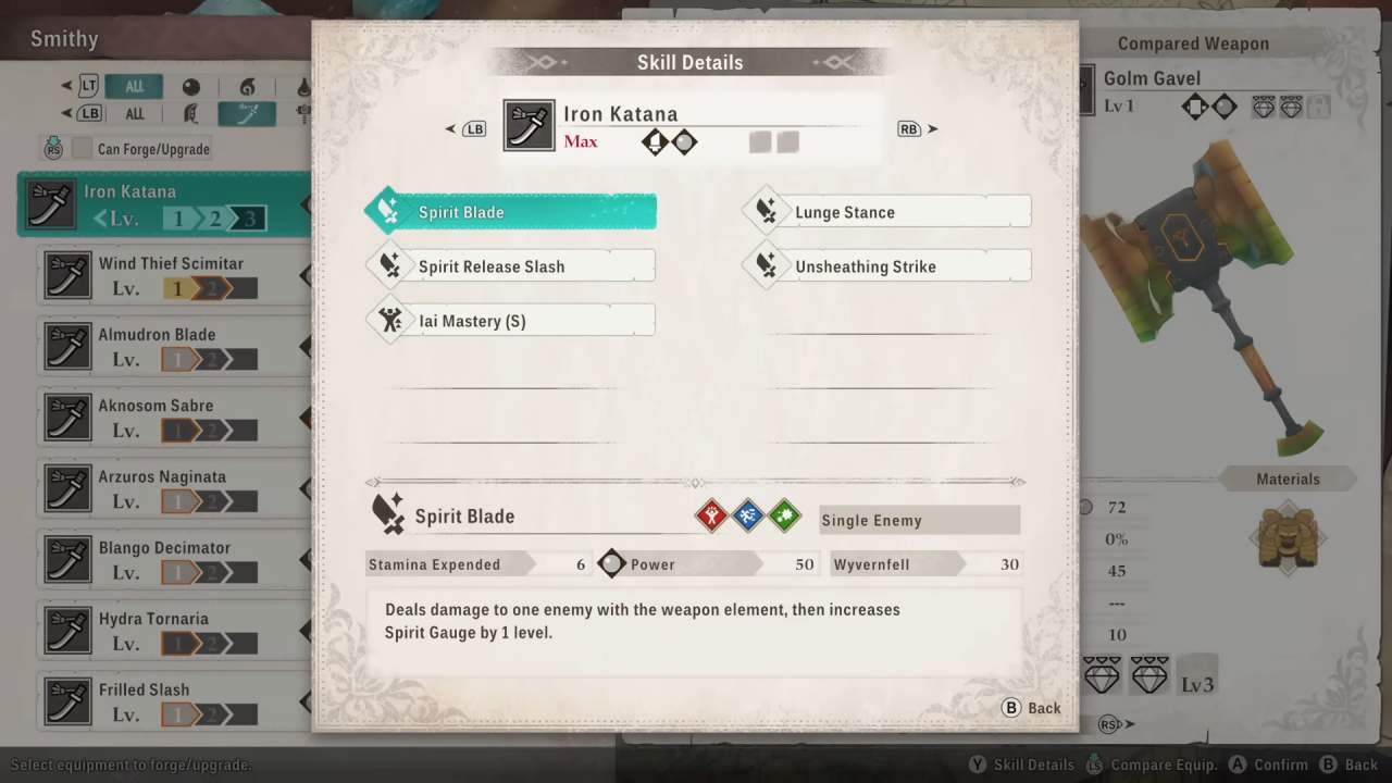 Monster Hunter Stories 3: Twisted Reflection, Guide, How to Use the Long Sword