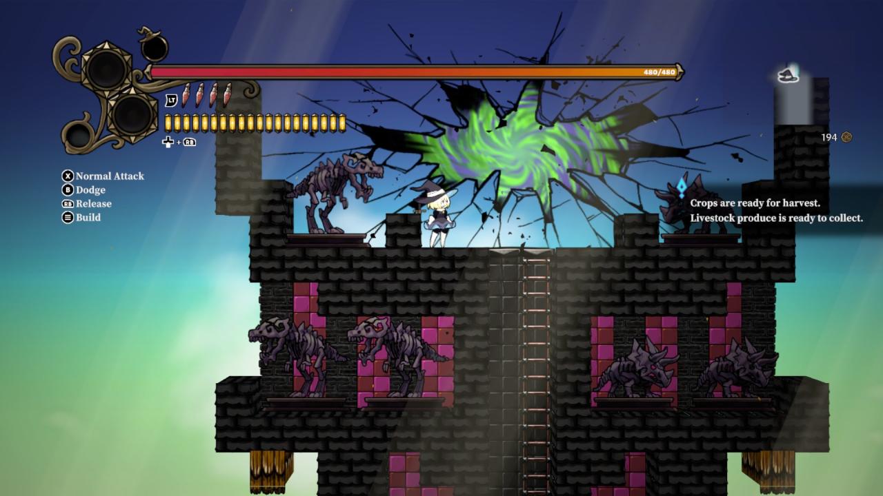Never Grave: The Witch and The Curse, Frontside 180, Pocketpair, Gameplay, PC, Metroidvania, Roguelike, Review, NoobFeed