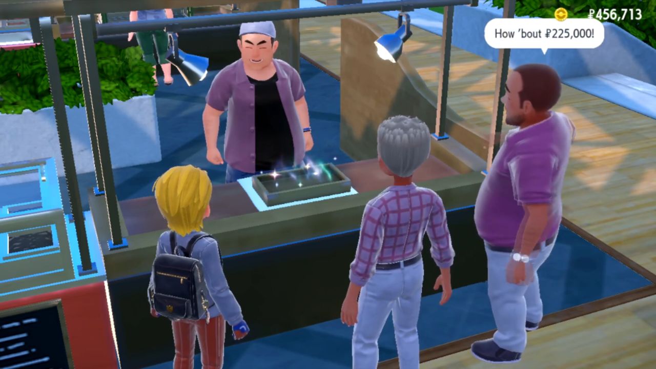 Pokemon Scarlet and Violet, PC, Gameplay, Moon Ball Auction-2, Screenshot, NoobFeed