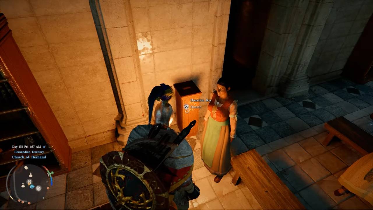 Crimson Desert, Guide, How to Give Church Donations