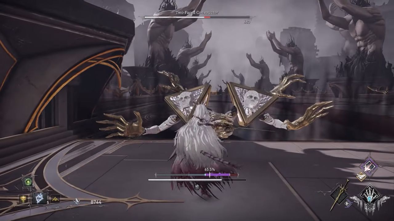 AI LIMIT, Eirene's Furnace of War, DLC, Review, Gameplay, Screenshot, Souls-like, Boss Fight