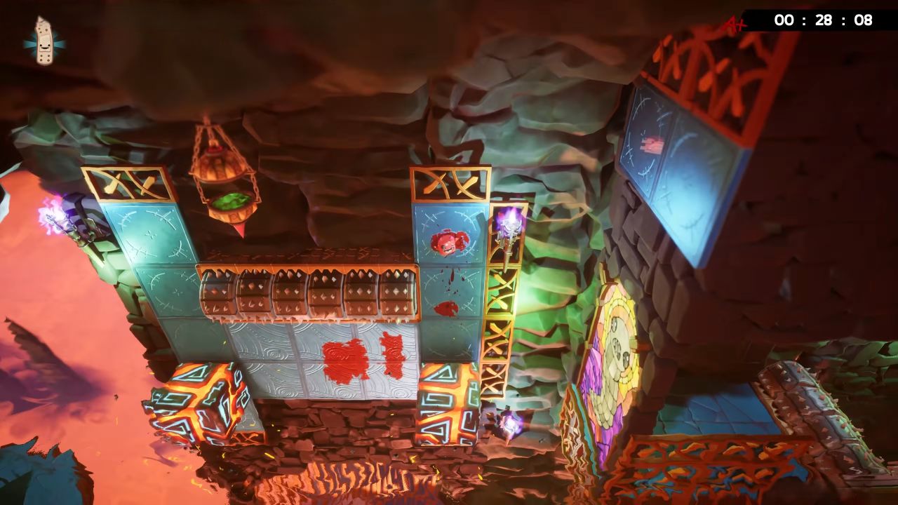 Super Meat Boy 3D, Guide, How to Unlock Glitch Boy, PC, Gameplay, Screenshot, NoobFeed