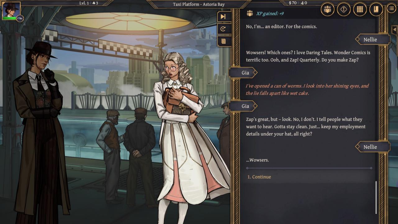 Aether & Iron, Review, Gameplay, Screenshot, Tactical RPG, Story Rich, Choices Matte, Noir