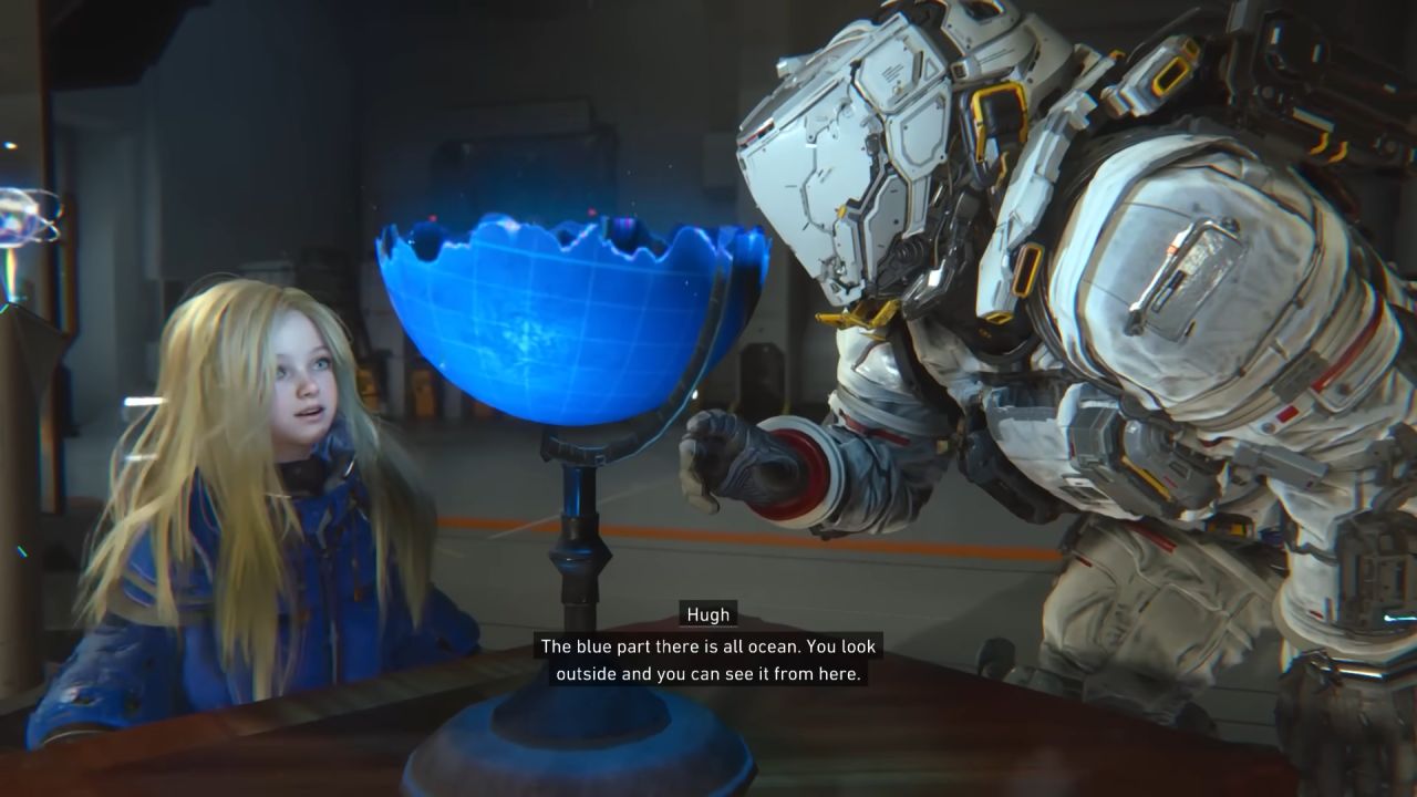 Pragmata, Review, PS5, Gameplay, Screenshot, Cute Girl, Space RPG, Third Person Shooter