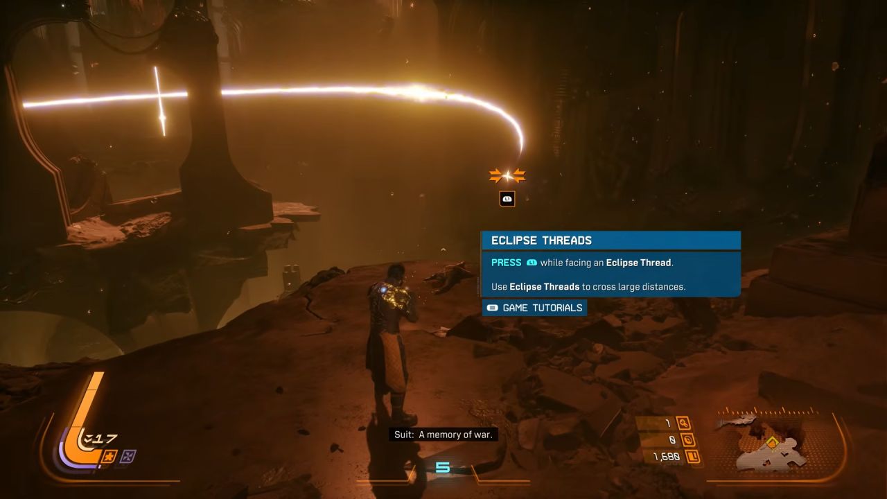 Saros, Guide, How to Cross Chasm in Desecrated Fortress