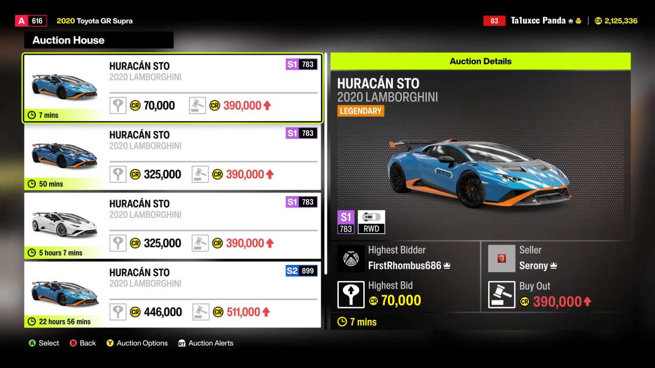 Forza Horizon 6, Guide, How to Auction Snipe Any Car