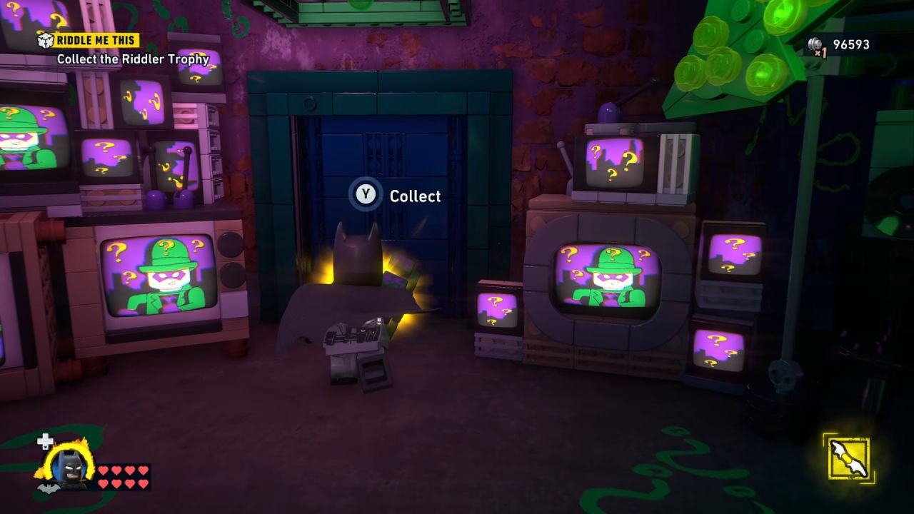 LEGO Batman: Legacy of the Dark Knight, Guide, How to Solve All Riddler Puzzles in Tricorner