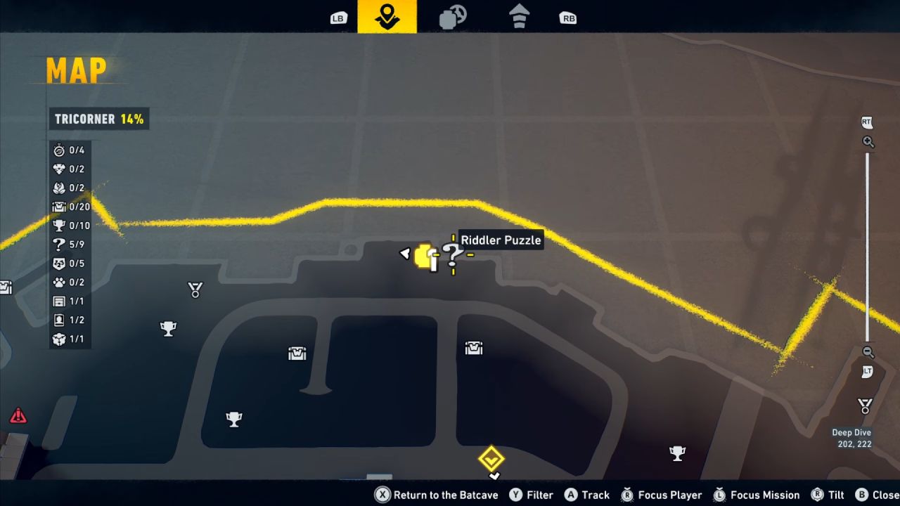 LEGO Batman: Legacy of the Dark Knight, Guide, How to Solve All Riddler Puzzles in Tricorner