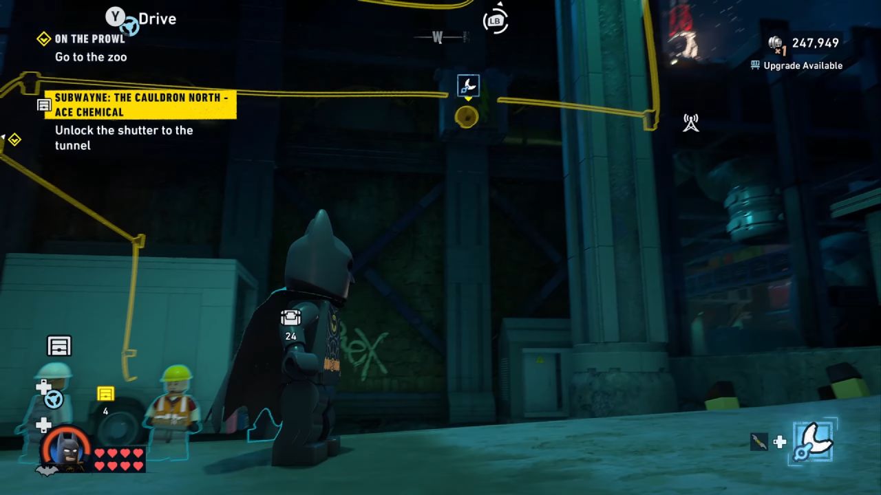 LEGO Batman: Legacy of the Dark Knight, Guide, How to Solve Ace Chemicals SubWayne Puzzle