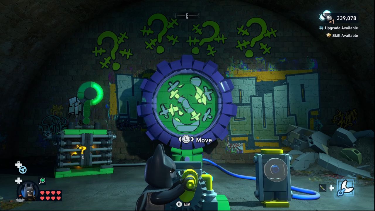 LEGO Batman: Legacy of the Dark Knight, Guide, How to Solve All Riddler Puzzles in Cauldron South