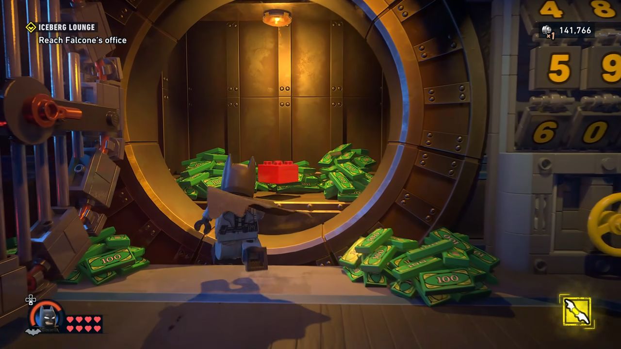 LEGO Batman: Legacy of the Dark Knight, Guide, Carmine Falcone Red Brick Location