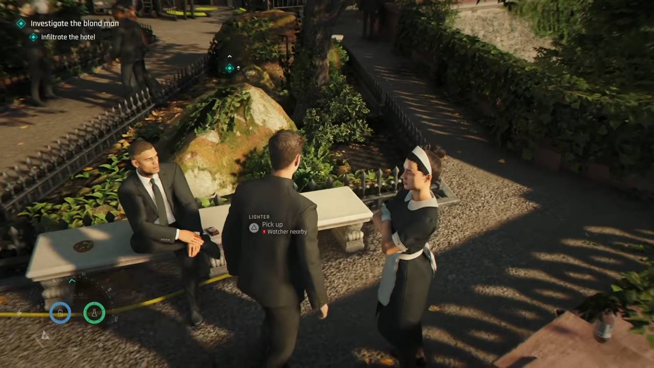 007 First Light, Guide, How to Investigate the Blonde Man