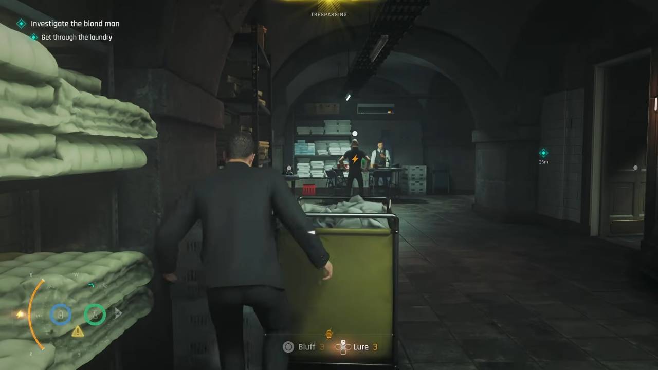007 First Light, Guide, How to Investigate the Blonde Man