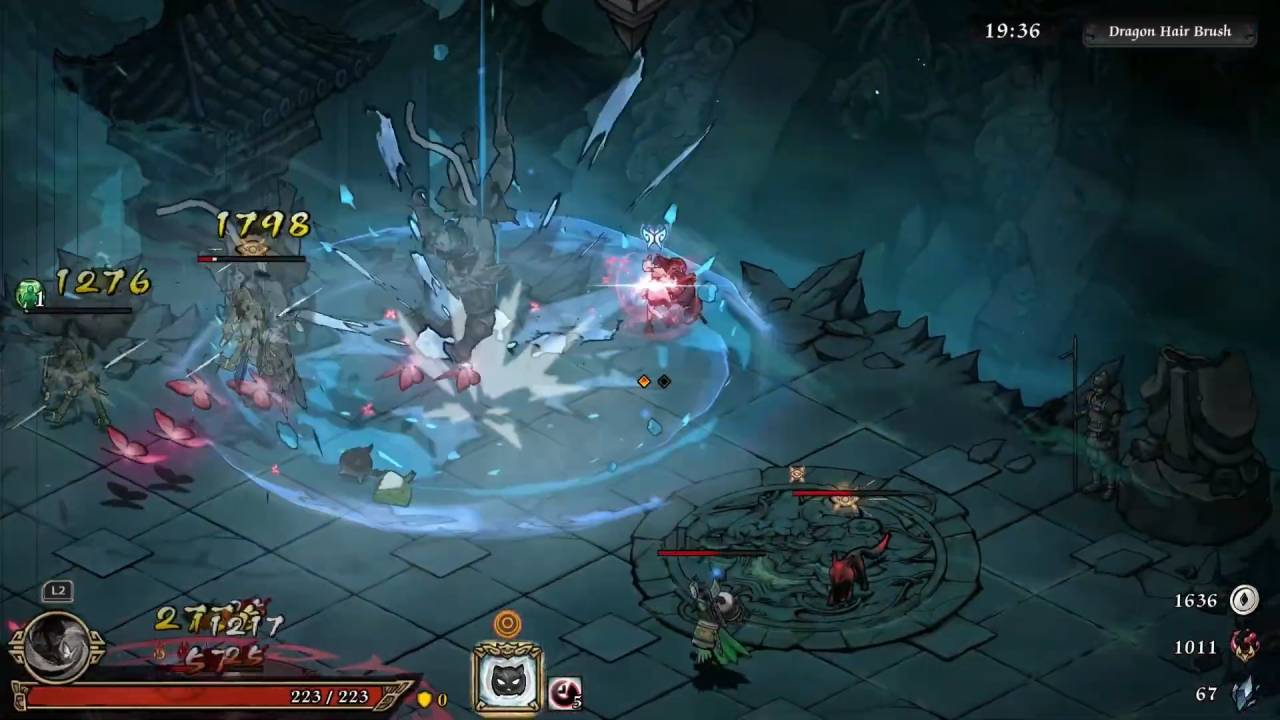 Realm of Ink, Review, PC, Gameplay, Screenshot, Action Roguelike, Stylized, Martial Arts, RPG