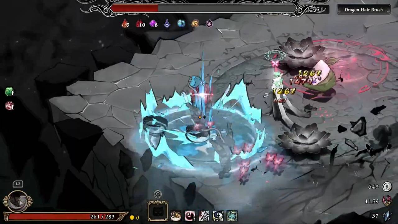 Realm of Ink, Review, PC, Gameplay, Screenshot, Action Roguelike, Stylized, Martial Arts, RPG