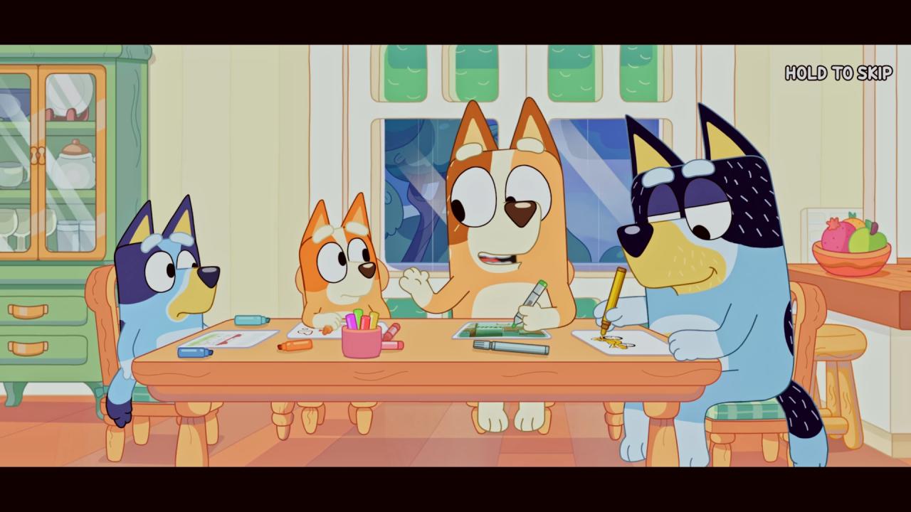 Bluey's Quest For The Gold Pen, Review, Switch 2, Gameplay, Screenshot, Adventure, Cartoon, Colorful, Family Friendly Game