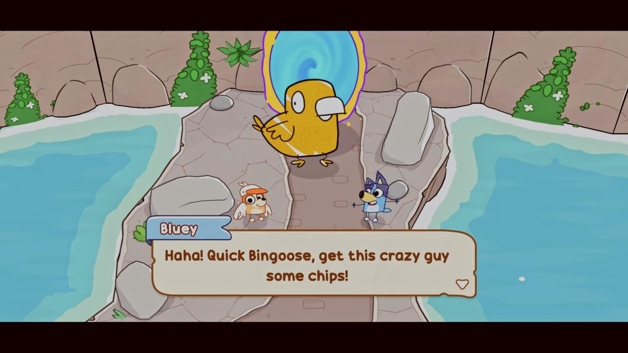 Bluey's Quest For The Gold Pen, Review, Switch 2, Gameplay, Screenshot, Adventure, Cartoon, Colorful, Family Friendly Game