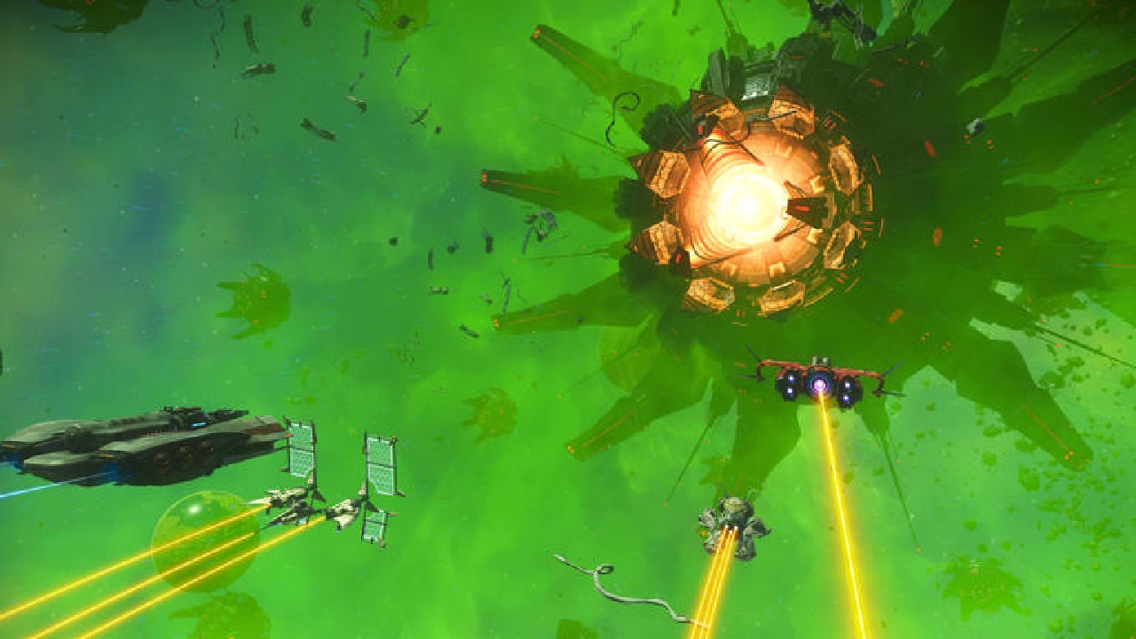 No Man's Sky, Swarm Update, Giant Hive Ships, Large-Scale Community Events