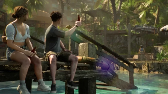 Until Dawn 2 Girl and Boy having Beer