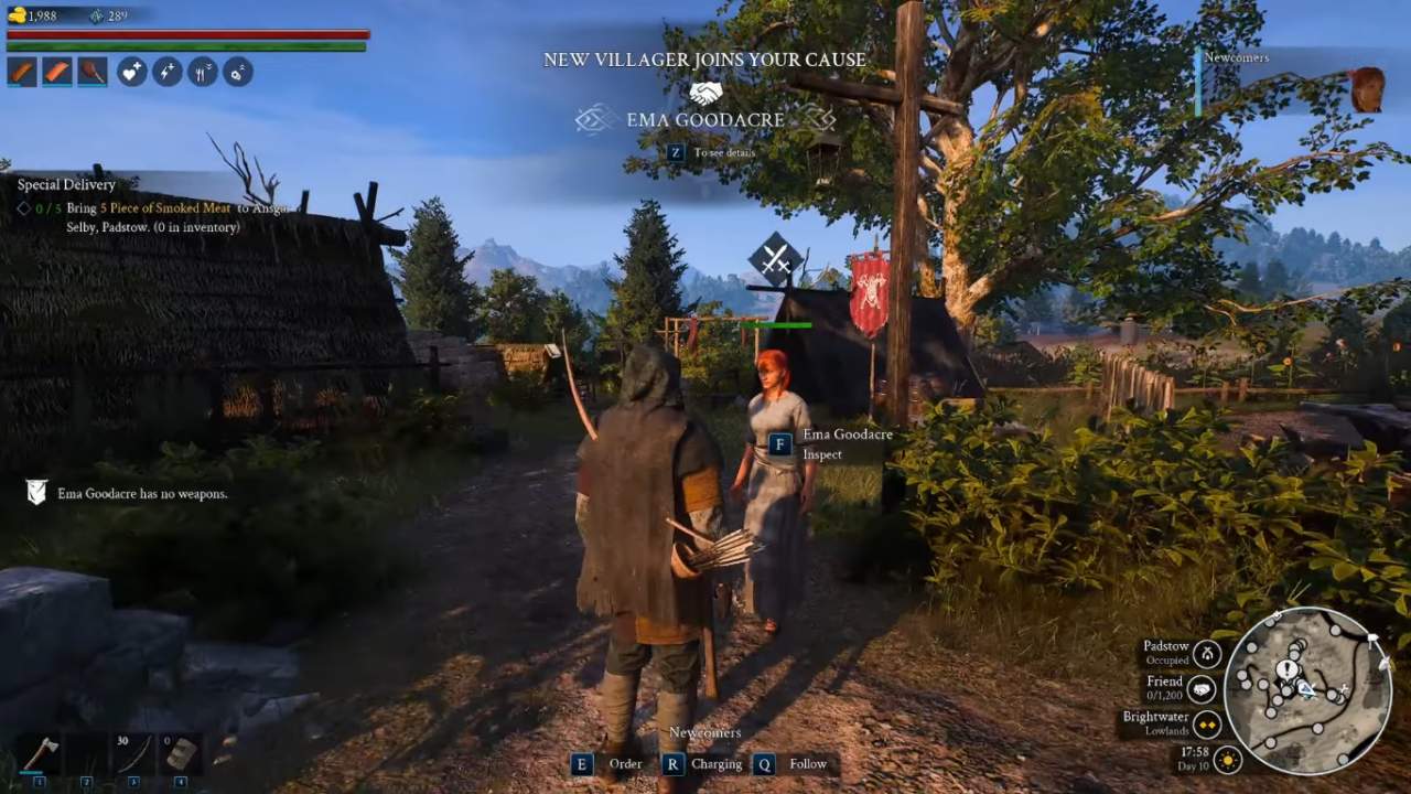 Bellwright Recruiting the Legendary Master Armor