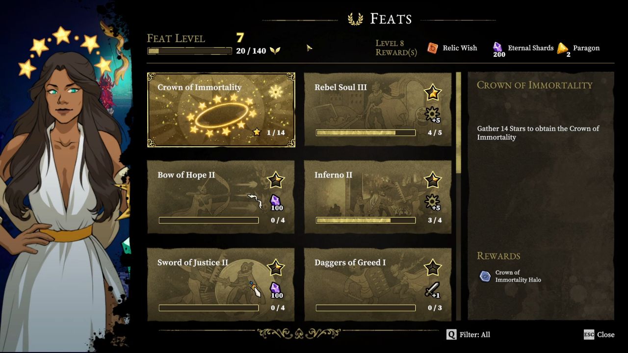 33 Immortals Guide Daily Board Work Increase Feat Level Fast