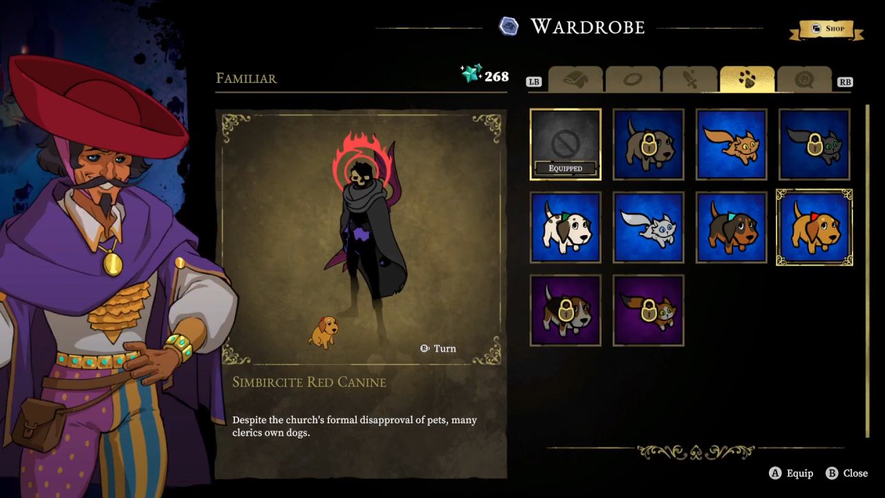 33 Immortals Guide Get Pet Charon Wardrobe Options