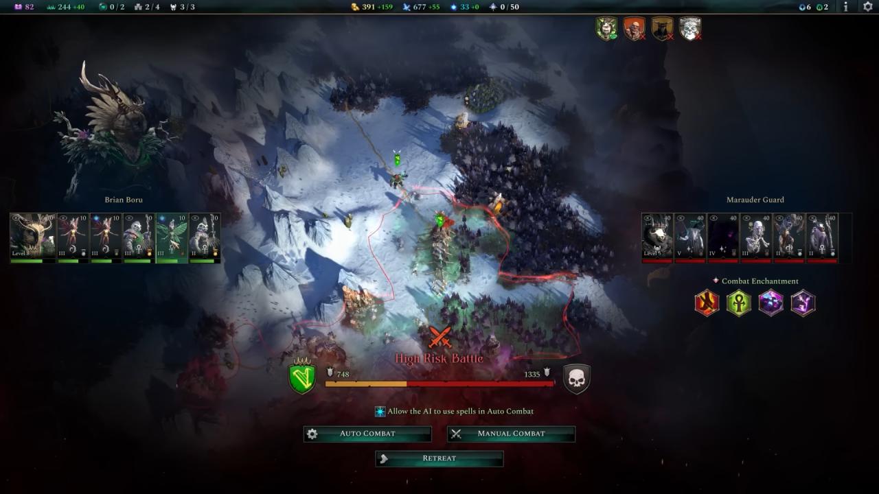 Age of Wonders 4: Secrets of the Archmages Auto Combat