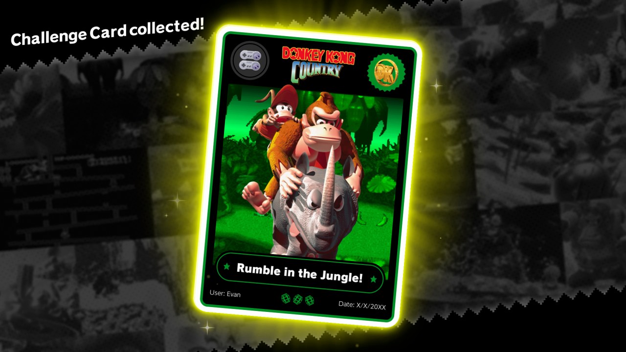DK Challenge Collected rumble challenge card